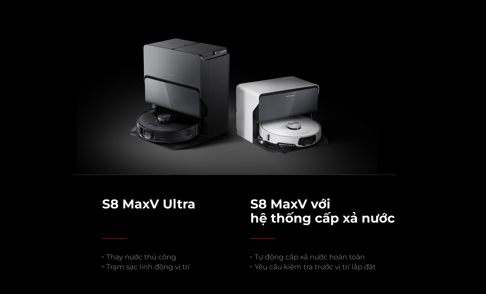 Robot Lau Nhà Hút Bụi Roborock S8 Maxv Ultra Màu Đen - Akia Smart Home