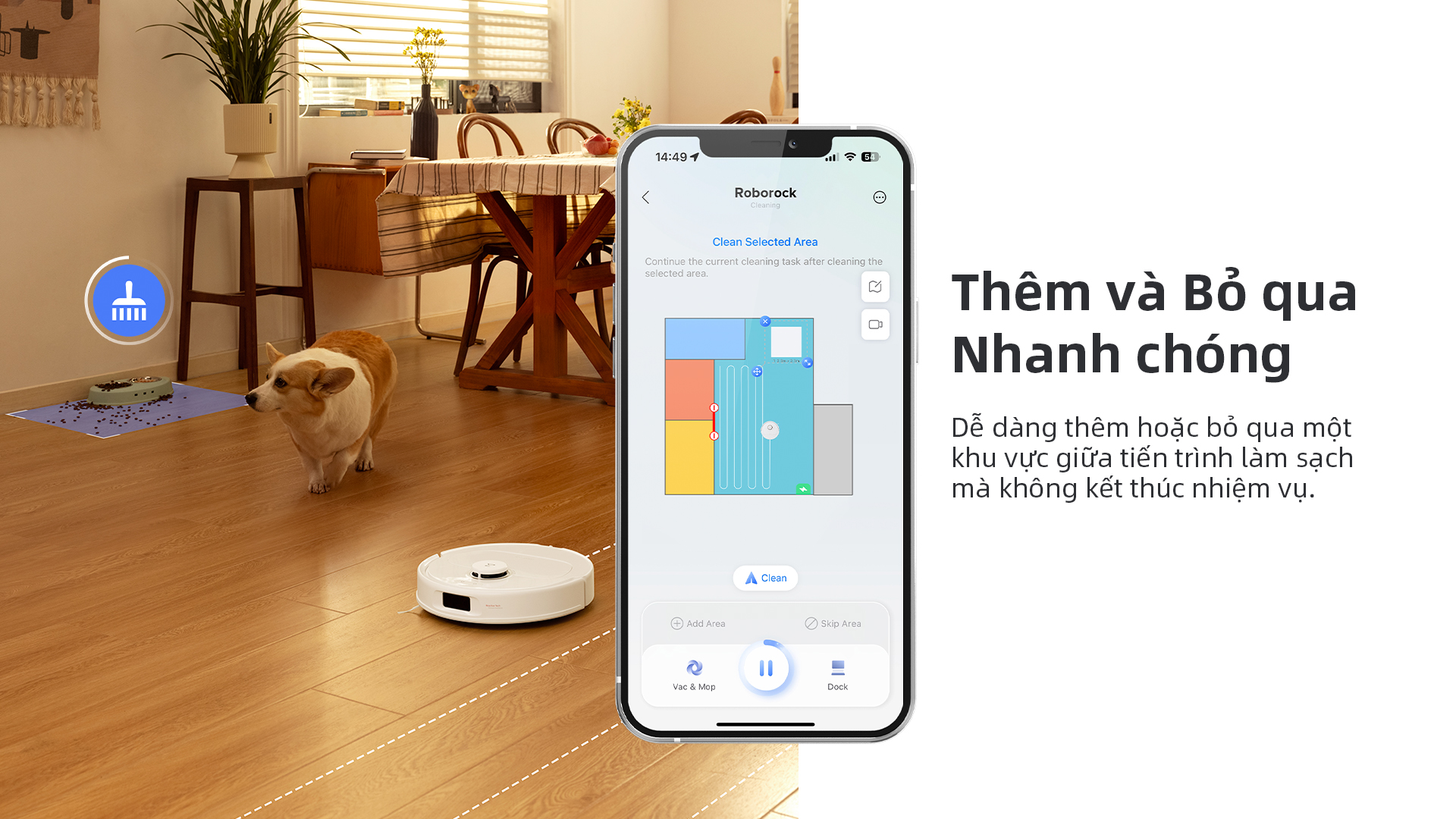 Robot Hút Bụi Lau Nhà Roborock Q Revo Pro - Akia Smart Home