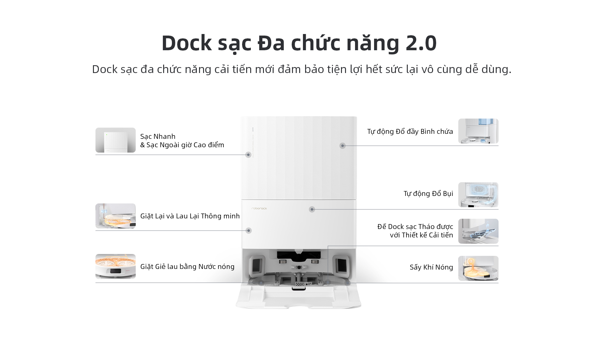 Robot Hút Bụi Lau Nhà Roborock Q Revo Pro - Akia Smart Home