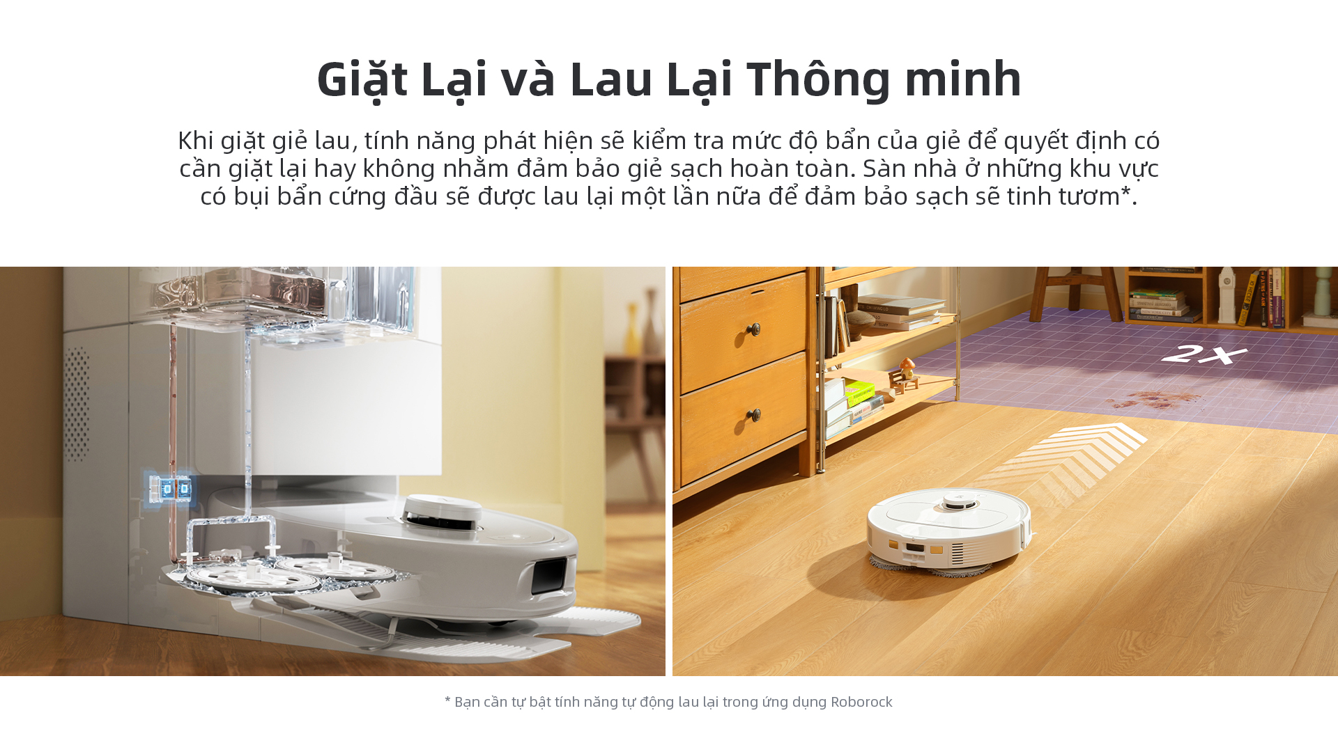 Robot Hút Bụi Lau Nhà Roborock Q Revo Pro - Akia Smart Home