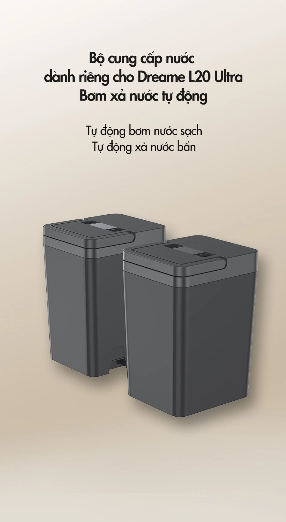 Bộ Bơm Xả Nước Tự Động Dành Cho Robot Hút Bụi Lau Nhà Dreame L20 Ultra 15 Bộ Bơm Xả Nước Tự Động Dành Cho Robot Hút Bụi Lau Nhà Dreame L20 Ultra Akia Smart Home