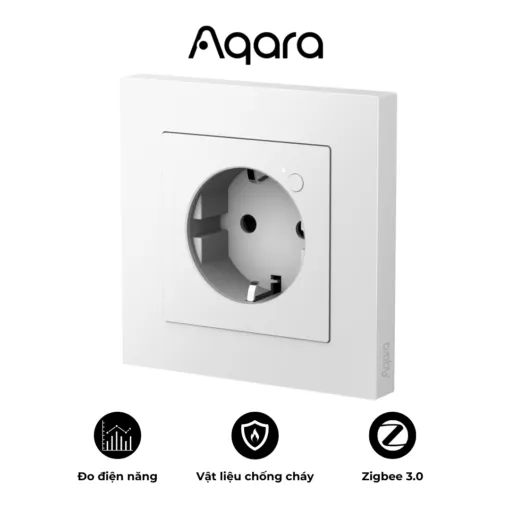 Ổ cắm âm tường thông minh Aqara H2 EU – Hỗ trợ Matter – Thiết kế an toàn