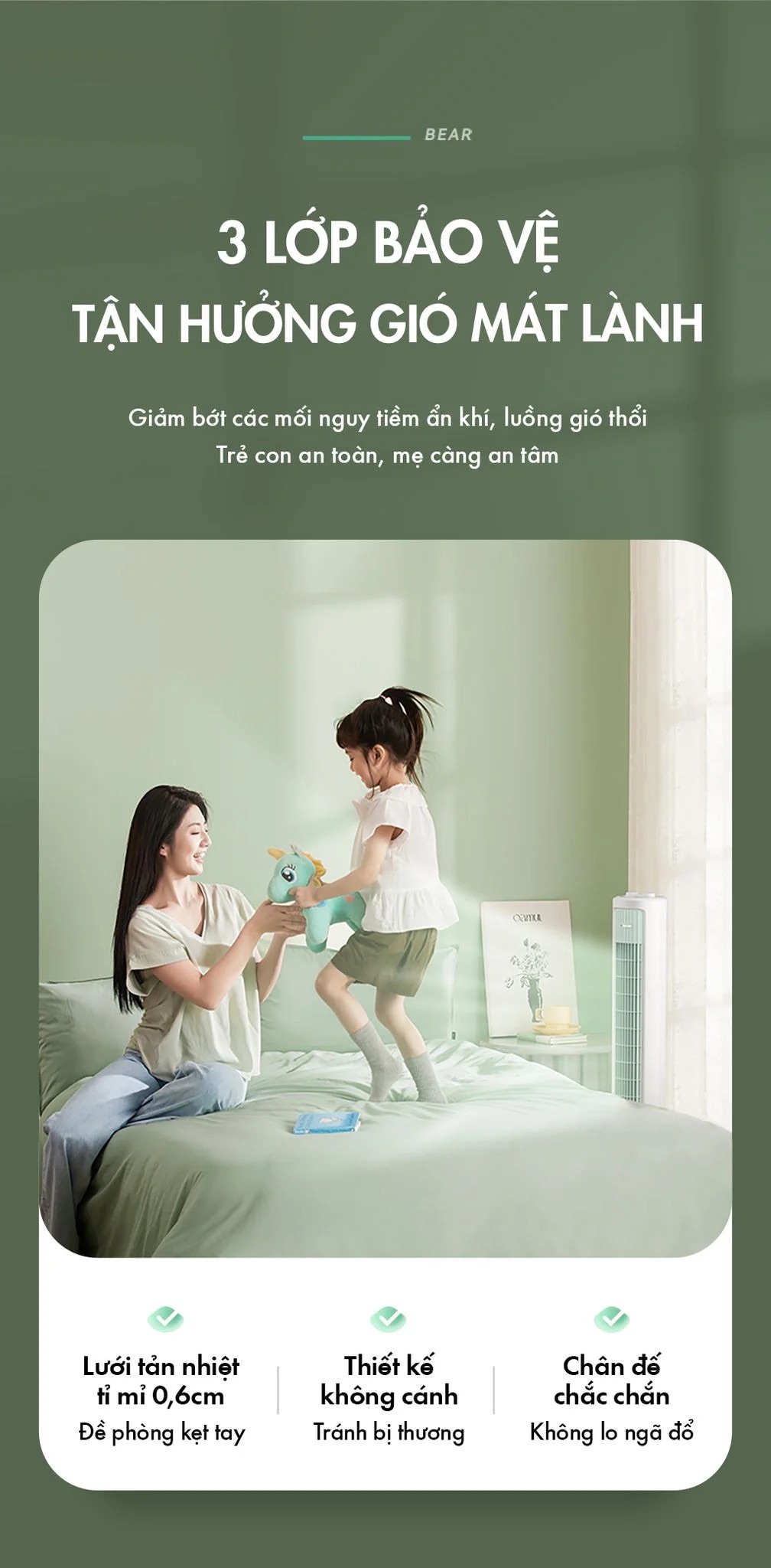 Quạt Tháp Điều Hòa Cao Cấp Bear Dfs-D40G1 17 Quạt Tháp Điều Hòa Cao Cấp Bear Dfs-D40G1 - Akia Smart Home