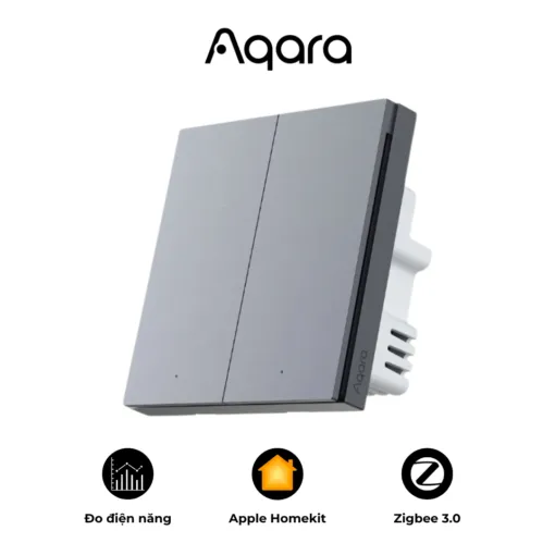 Công tắc Aqara H1 bản Quốc Tế tương thích Apple Homekit Màu xám