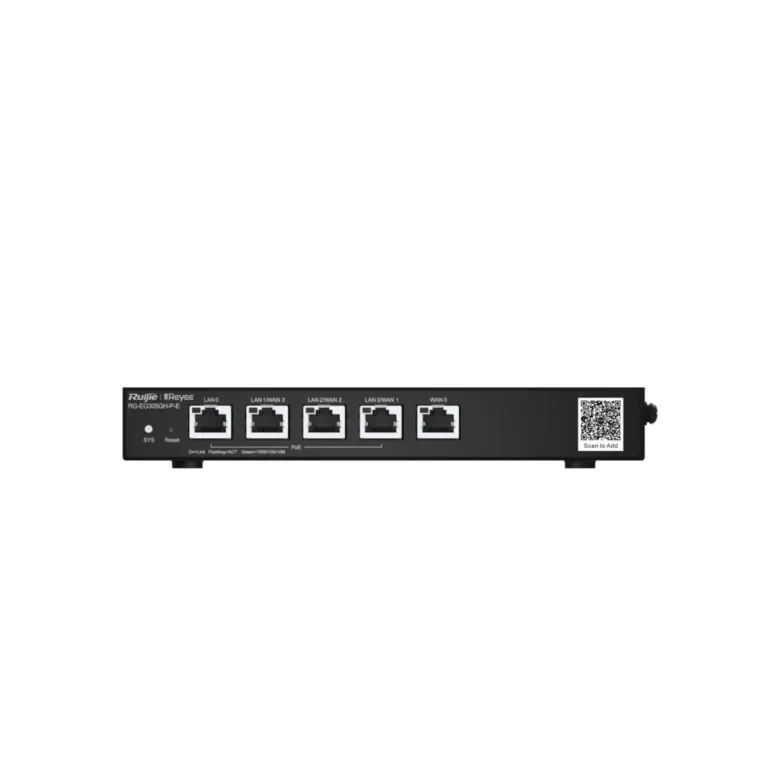 Bộ định tuyến PoE Reyee RG-EG305GH-P-E 5-Port quản lý trên nền tảng đám mây dành - AKIA Smart Home