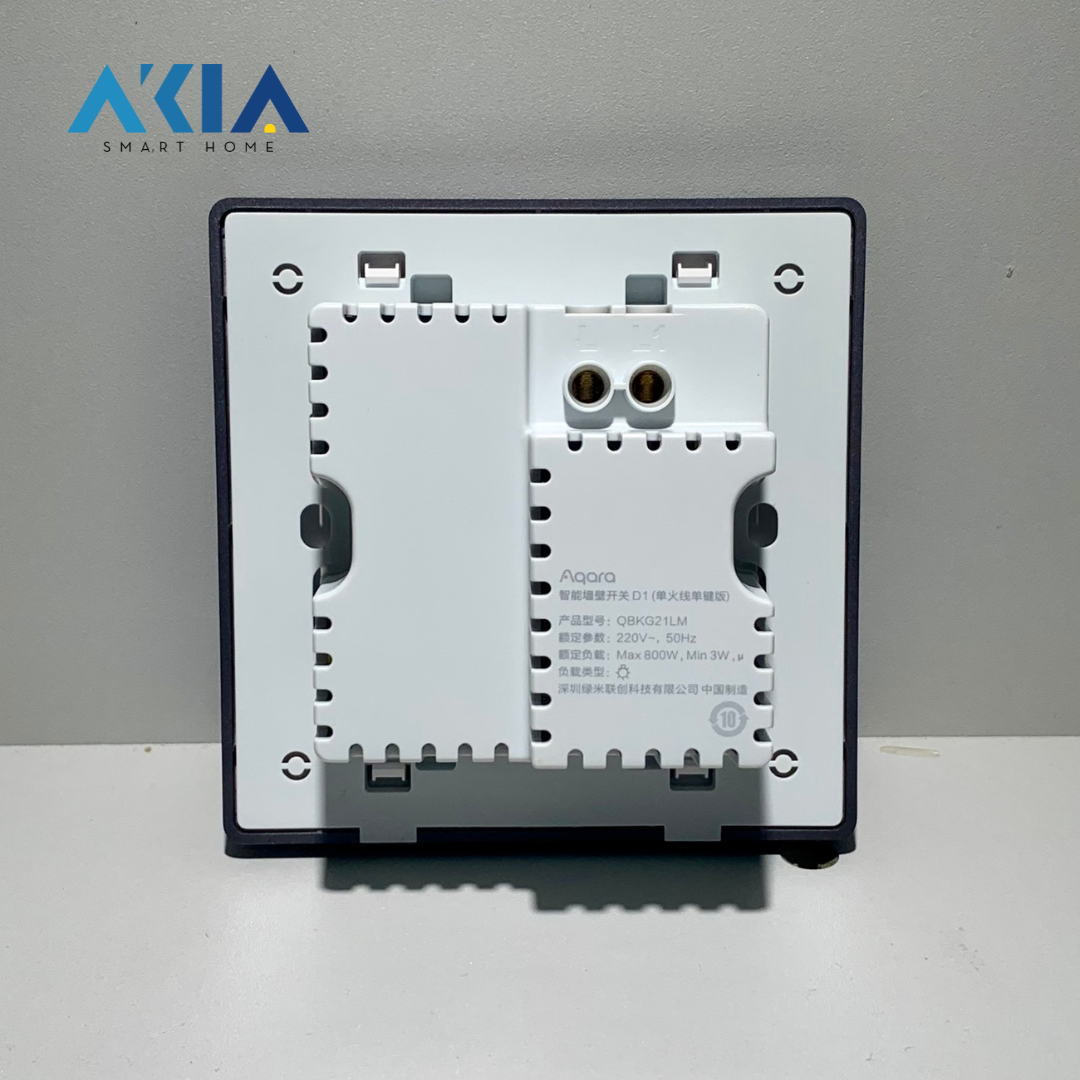 Công Tắc Thông Minh Âm Tường Aqara D1 - Màu Xám 24 Công Tắc Thông Minh Âm Tường Aqara D1 - Màu Xám
