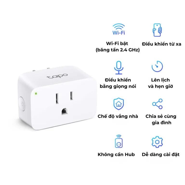 Ổ cắm điện TP – Link Tapo P105 – Wi – Fi mini – Điều khiển từ xa | AKIA