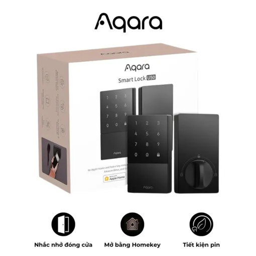 Khóa Cửa Thông Minh Aqara U50 – Tích Hợp Matter – Hỗ Trợ Apple HomeKey