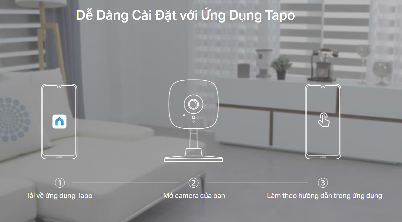 Camera Wifi Tapo Tp-Link C100 2Mp 28 Camera Tapo C100