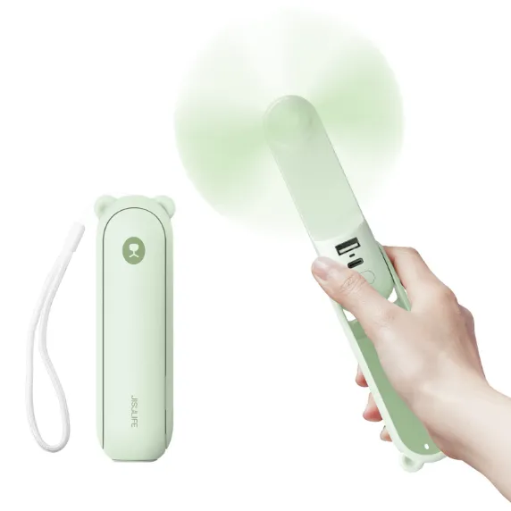 Quạt cầm tay mini Jisulife F8X tích hợp sạc dự phòng | AKIA