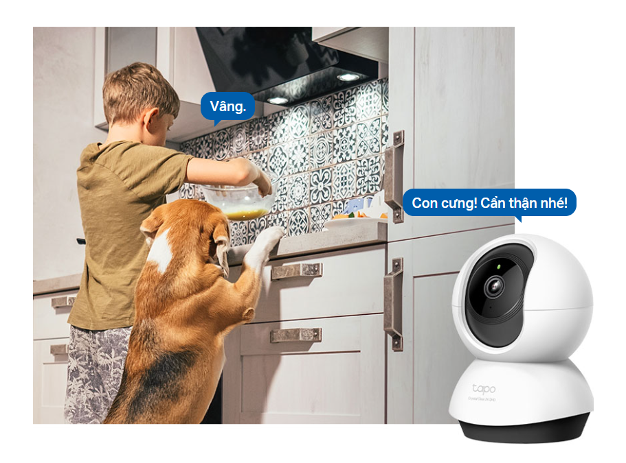 Camera An Ninh Wifi Xoay 360 Trong Nhà Tp-Link Tapo C220 15 Tapo C220