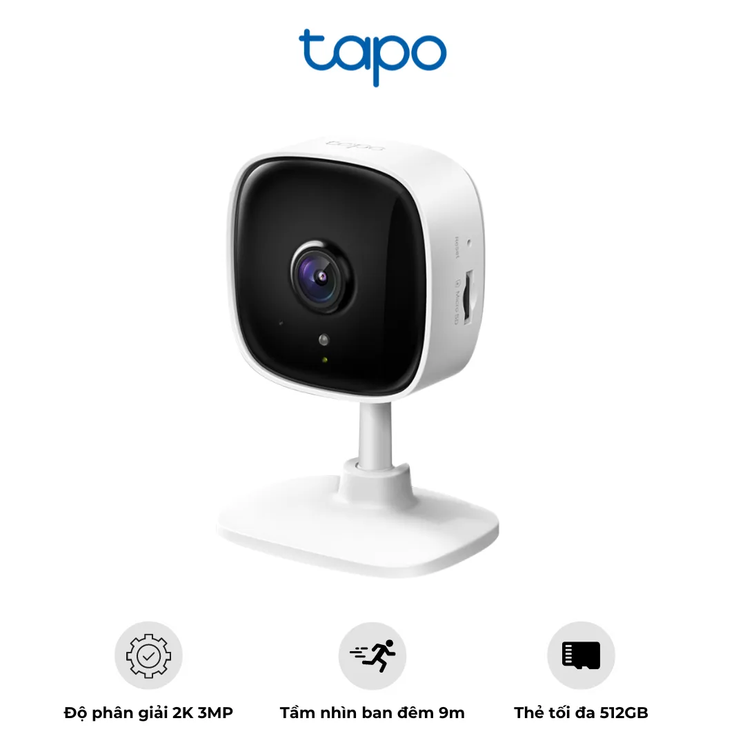 Camera Trong Nhà TP – Link Tapo C110 – Độ Phân Giải 2K – Phát Hiện Chuyển Động | AKIA