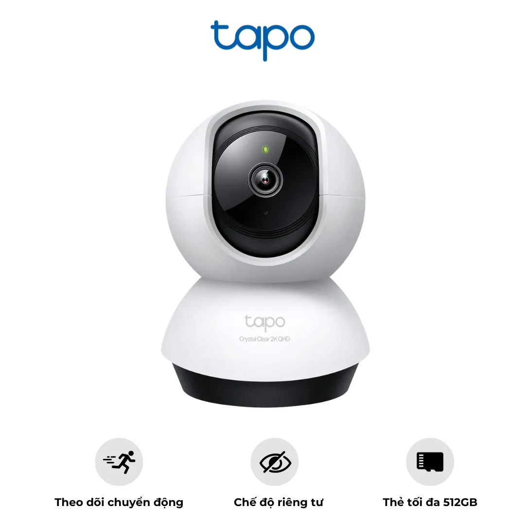 Camera an ninh WiFi xoay 360 trong nhà TP-Link Tapo C220 | AKIA
