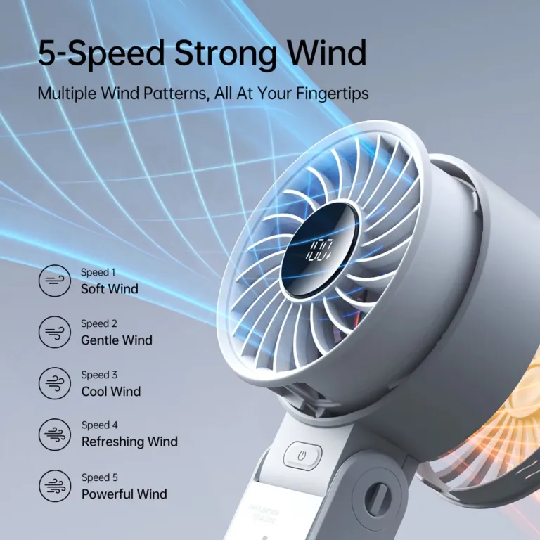 Quạt cầm tay JisuLife Life7 dạng gập - AKIA Smart Home