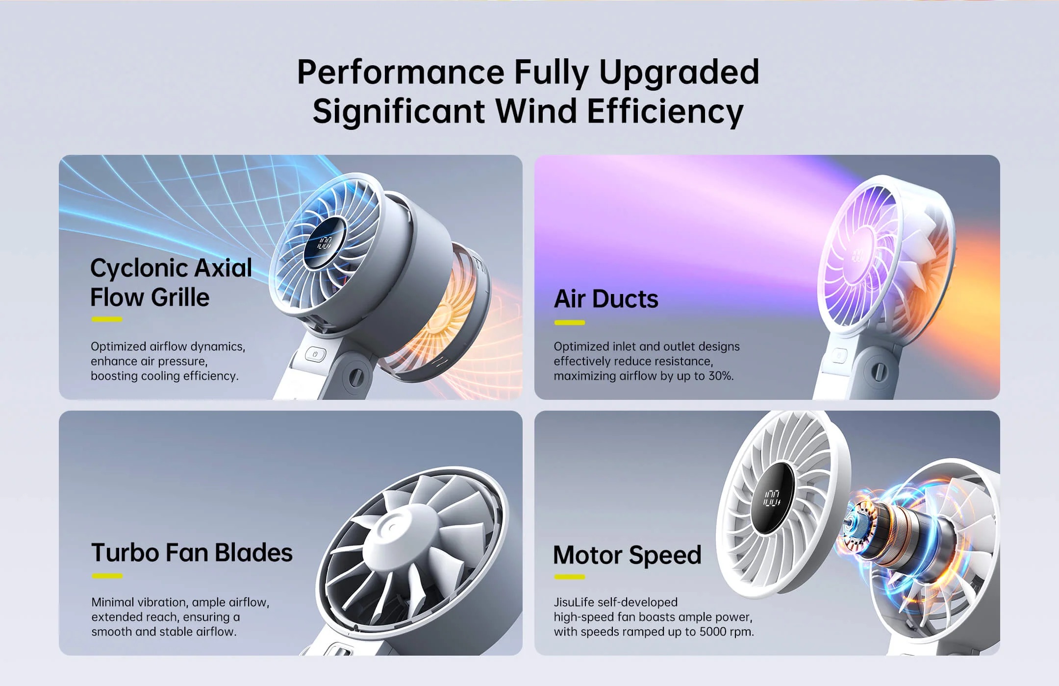 Quạt Cầm Tay Jisulife Life7 Dạng Gập 23 Quạt Cầm Tay Jisulife Life7 Dạng Gập - Akia Smart Home