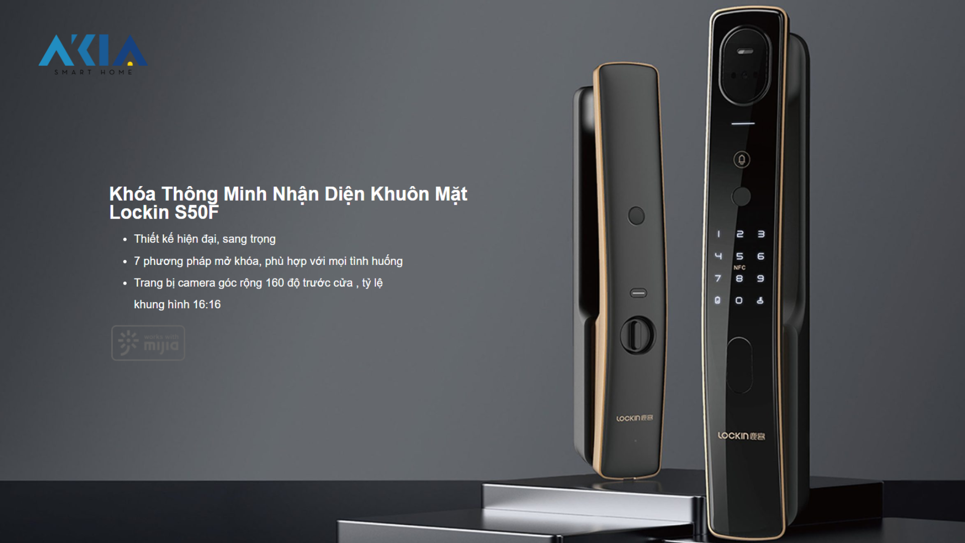 Khóa Thông Minh Nhận Diện Khuôn Mặt Lockin S50F 9 Khóa Thông Minh Nhận Diện Khuôn Mặt Lockin S50F