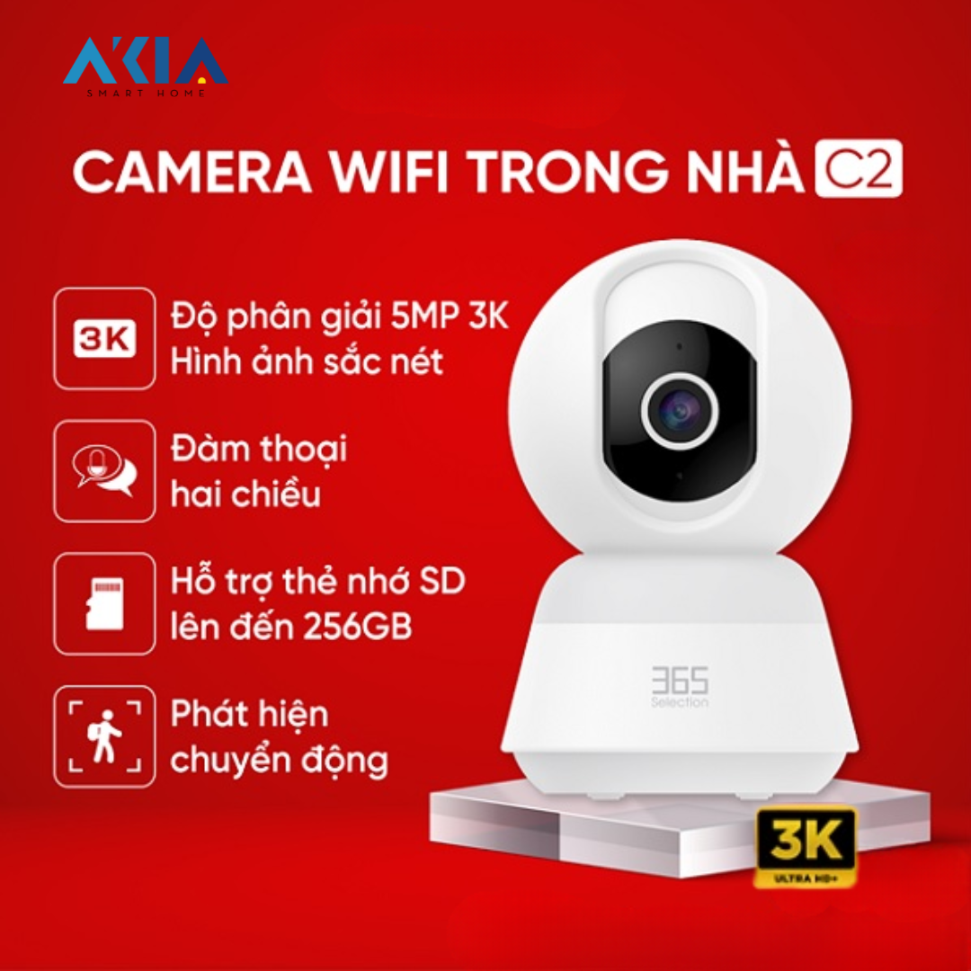 Camera Trong Nhà Thông Minh 365 Selection C2 5Mp 18 Camera Trong Nhà Thông Minh 365 Selection C2