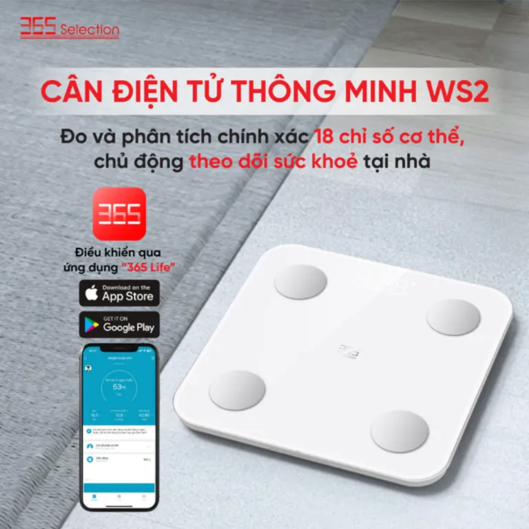 Cân điện tử thông minh 365 Selection WS2 | AKIA