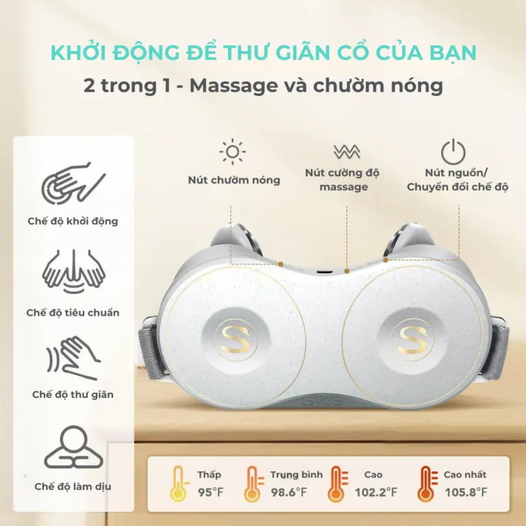Máy massage cổ vai gáy SKG H7 | AKIA