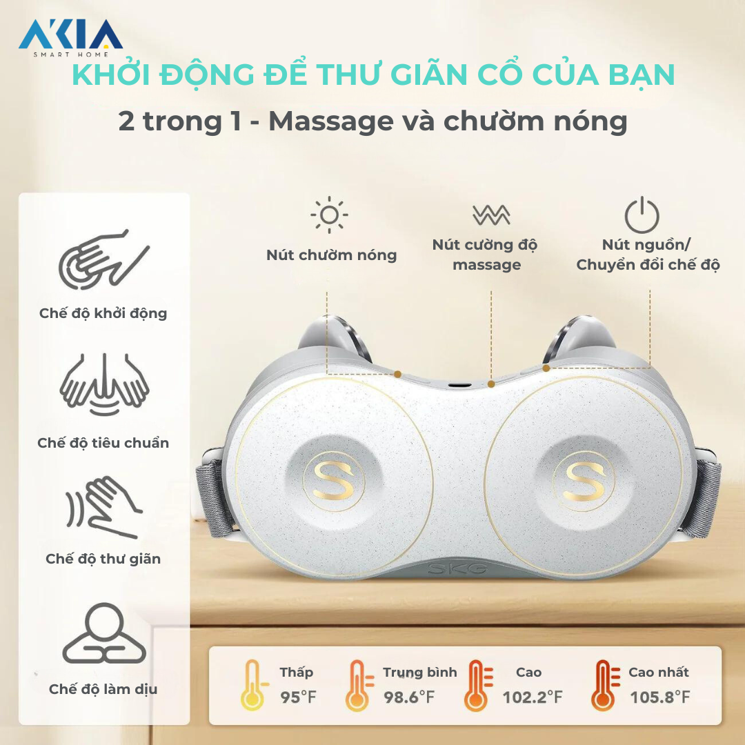 Máy Massage Cổ Vai Gáy Skg H7 8 Máy Massage Cổ Vai Gáy Skg H7