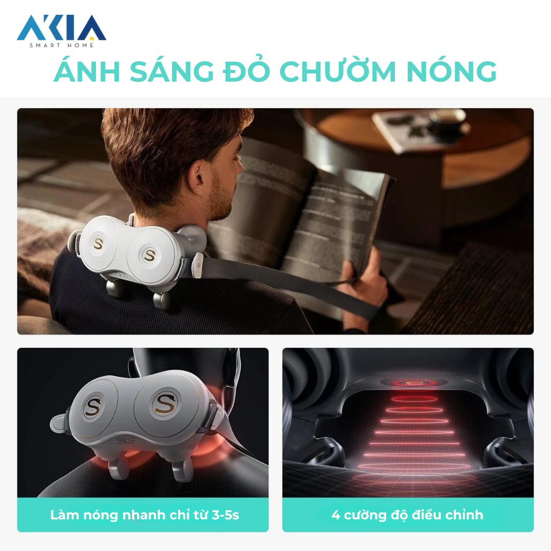 Máy Massage Cổ Vai Gáy Skg H7 11 Máy Massage Cổ Vai Gáy Skg H7