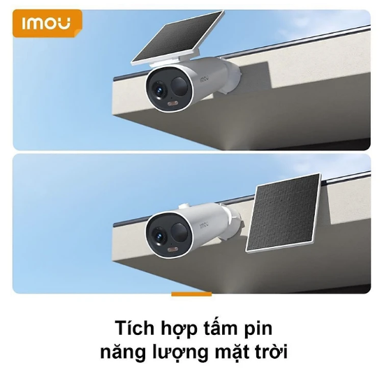 Camera Imou Cell 3C Dùng Pin Tích Hợp Tấm Solar Năng Lượng Mặt Trời 9 Camera Imou Cell 3C