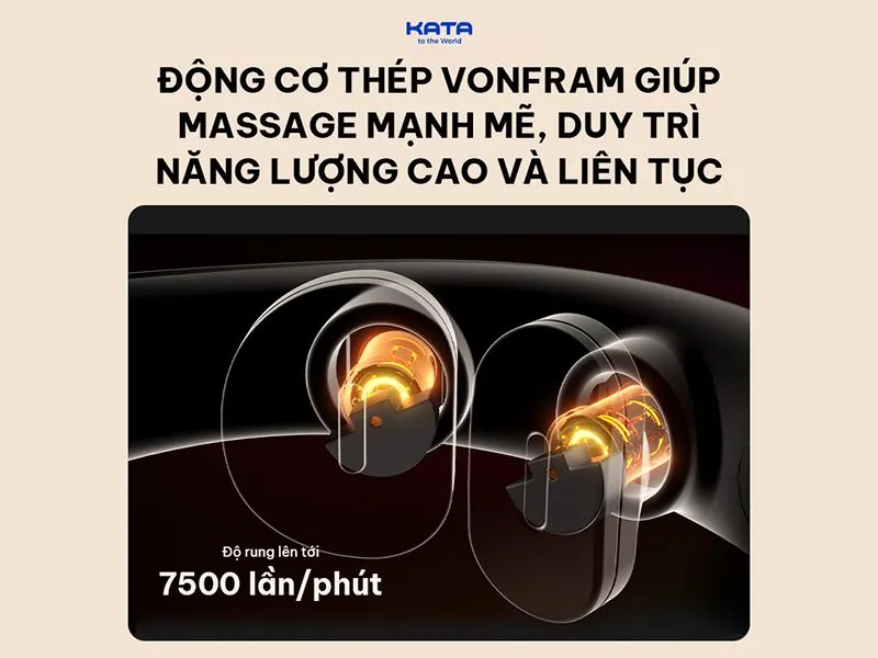 May-Massage-Co-Skg-K53-12 Skg K5-3 Cải Tiến 4 Động Cơ Thép Vonfram Tăng Cường Độ Mạnh Mẽ Khi Rung Massage