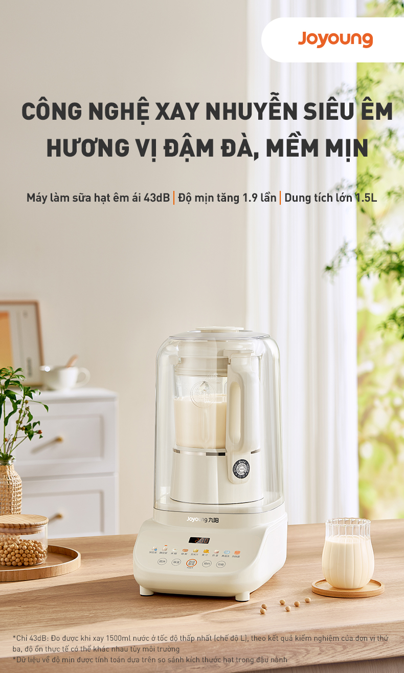 Máy Làm Sữa Hạt Joyoung Jhsb-602 - Dung Tích 1.5L, Công Suất 1000W 17 Máy Làm Sữa Hạt Joyoung Jhsb-602 - Dung Tích 1.5L, Công Suất 1000W
