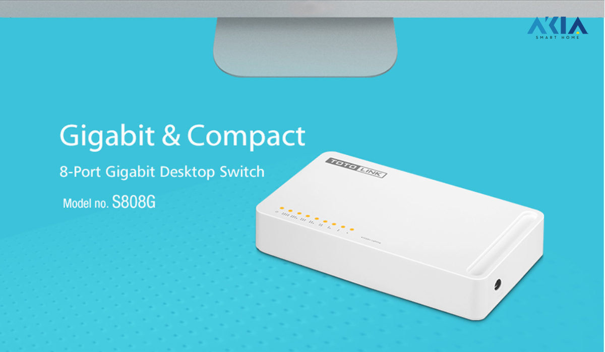Switch 8 Cổng Gigabit Totolink S808G 4 Switch 8 Cổng Gigabit Totolink S808G