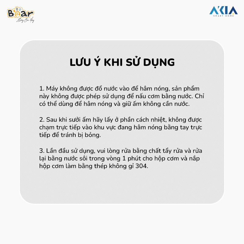 Hộp Cơm Điện Bear Sb-Hc09L - Màu Kem 28 Hộp Cơm Điện Bear Sb-Hc09L - Màu Kem