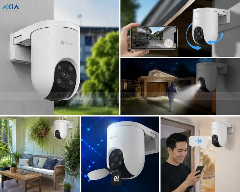 Camera Wifi Ngoài Trời Ezviz H8C Pro 2K (3Mp) 10 Camera Wifi Ngoài Trời Ezviz H8C Pro 2K (3Mp) - Akia Smart Home