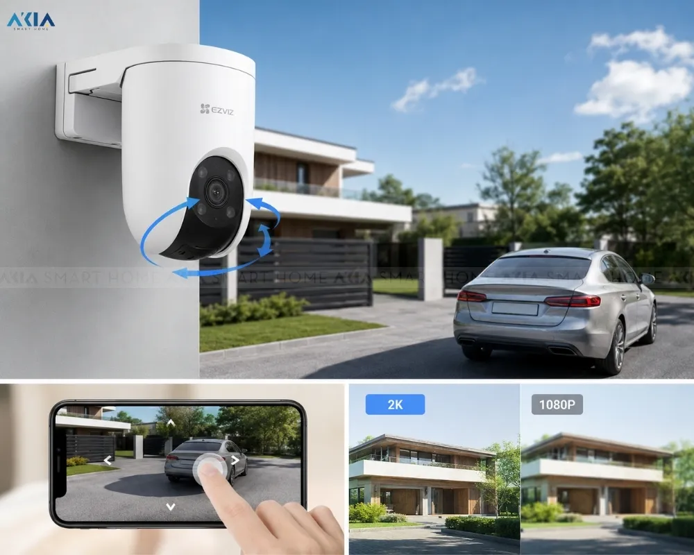 Camera Wifi Ngoài Trời Ezviz H8C Pro 2K (3Mp) 11 Camera Wifi Ngoài Trời Ezviz H8C Pro 2K (3Mp) - Akia Smart Home