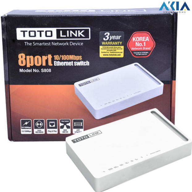 S808 - Switch 8 Cổng 10/100Mbps 7 S808 - Switch 8 Cổng 10/100Mbps