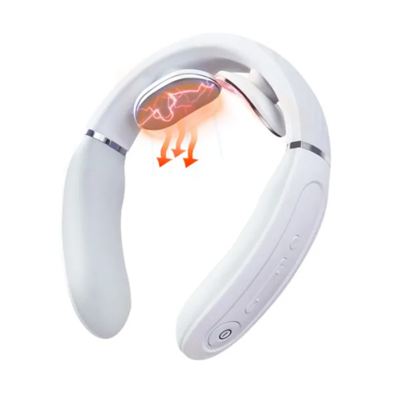 Máy Massage Cổ SKG 4356E – Công nghệ xung điện TENS & EMS, 3 chế độ massage, 15 cấp độ xung, chườm nhiệt nhanh PET 42℃, thiết kế hoa văn kim cương | AKIA