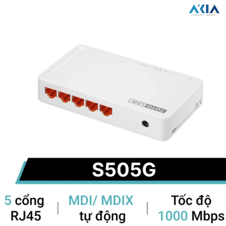Switch 5 Cổng Gigabit Totolink S505G 11 Switch 5 Cổng Gigabit Totolink S505G
