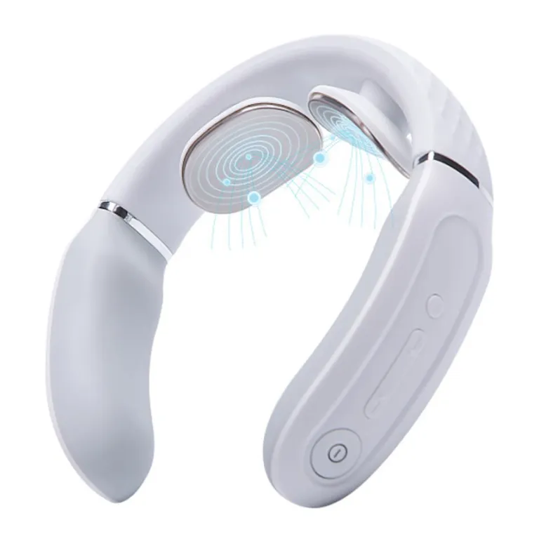 Máy Massage Cổ SKG 4356E – Công nghệ xung điện TENS & EMS, 3 chế độ massage, 15 cấp độ xung, chườm nhiệt nhanh PET 42℃, thiết kế hoa văn kim cương | AKIA