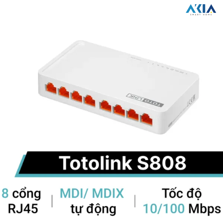 S808 - Switch 8 Cổng 10/100Mbps 5 S808 - Switch 8 Cổng 10/100Mbps
