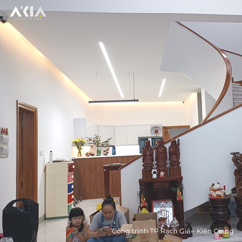 Akia - Đơn Vị Thi Công Lắp Đặt Nhà Thông Minh Hàng Đầu Tại Các Tỉnh Miền Tây 34 Các Hình Ảnh Công Trình Thi Công Ở Thành Phố Rạch Giá, Kiên Giang