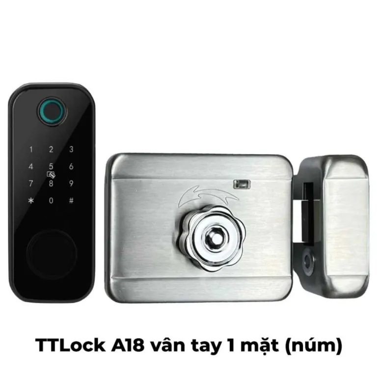 Khóa cổng vân tay thông minh AKIA N1 chống nước – 1 mặt vân tay | AKIA