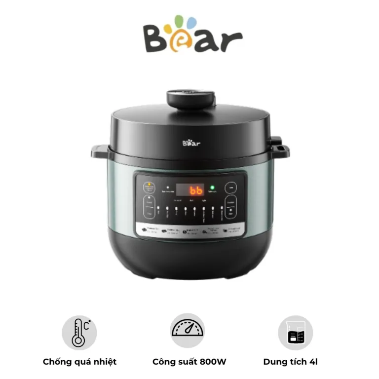 Nồi áp suất đa năng Bear YLB – C40Y7 – Dung tích 4L – Công suất 800W | AKIA