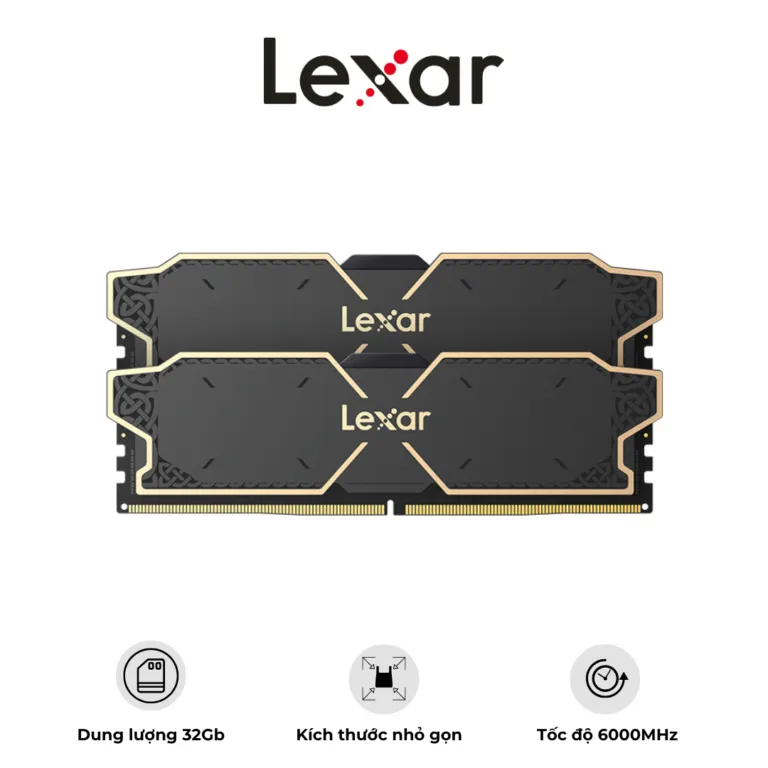 Bộ nhớ Ram desktop Lexar Thor DDR5 32G (2x16GB) 6000 | AKIA