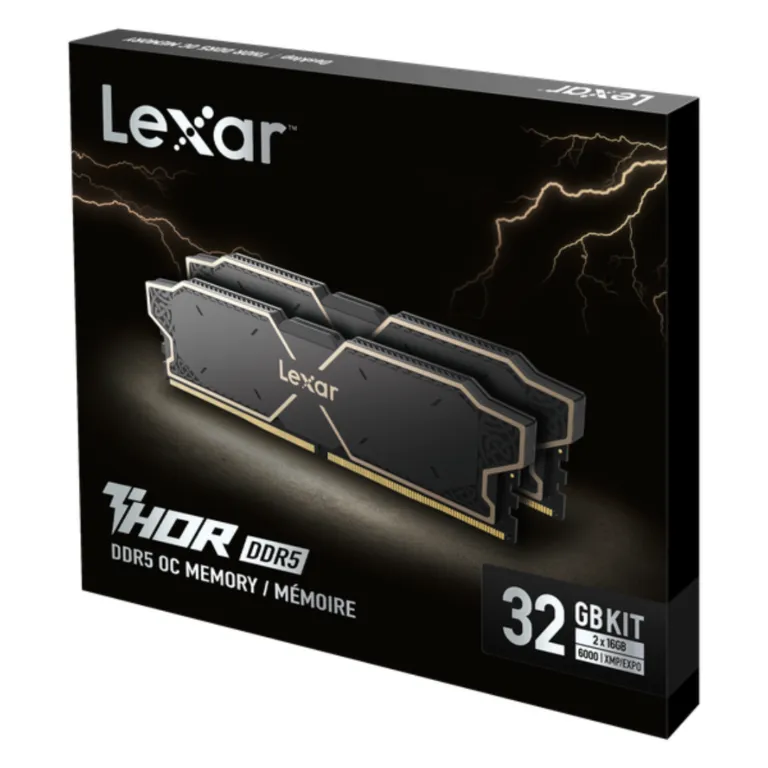 Bộ nhớ Ram desktop Lexar Thor DDR5 32G (2x16GB) 6000 | AKIA