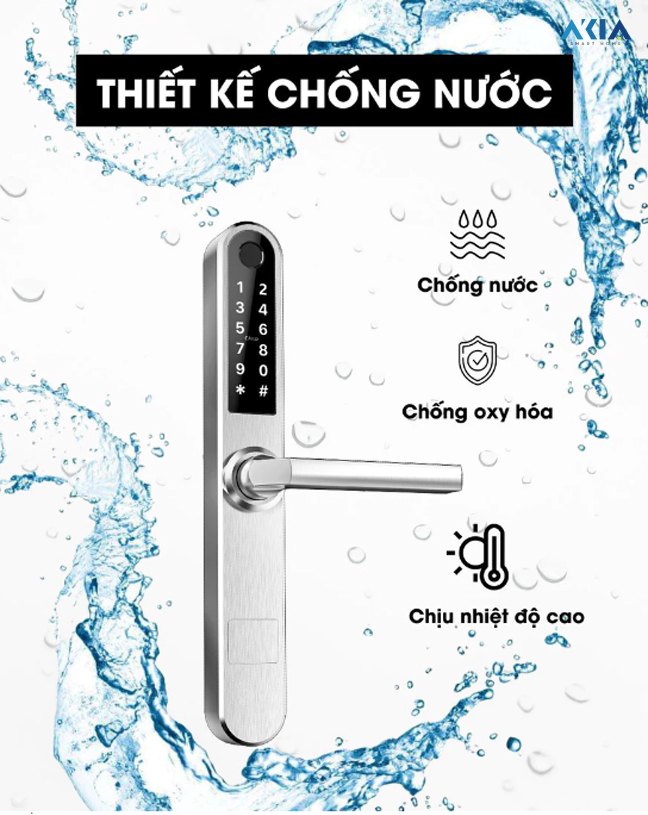 Khóa Thông Minh Cửa Nhôm Xingfa Akia Sl210