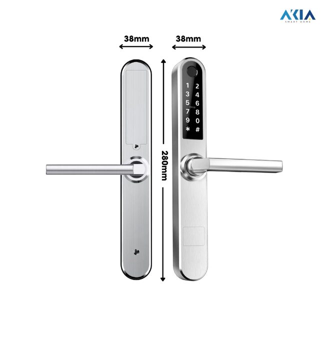 Khóa Thông Minh Cửa Nhôm Xingfa Akia Sl210