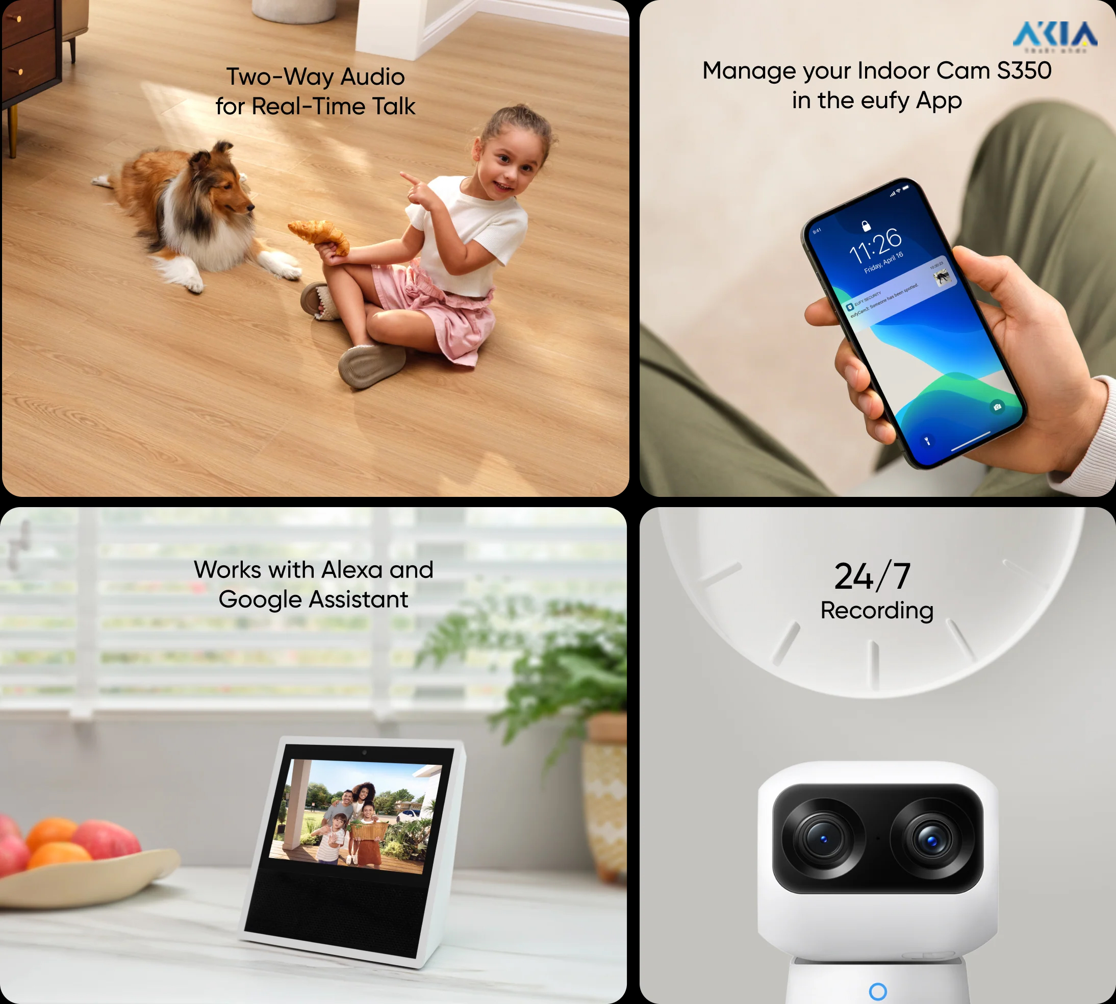 Camera Wifi Trong Nhà Eufy Indoor Cam S350 30 Camera Wifi Trong Nhà Eufy Indoor Cam S350