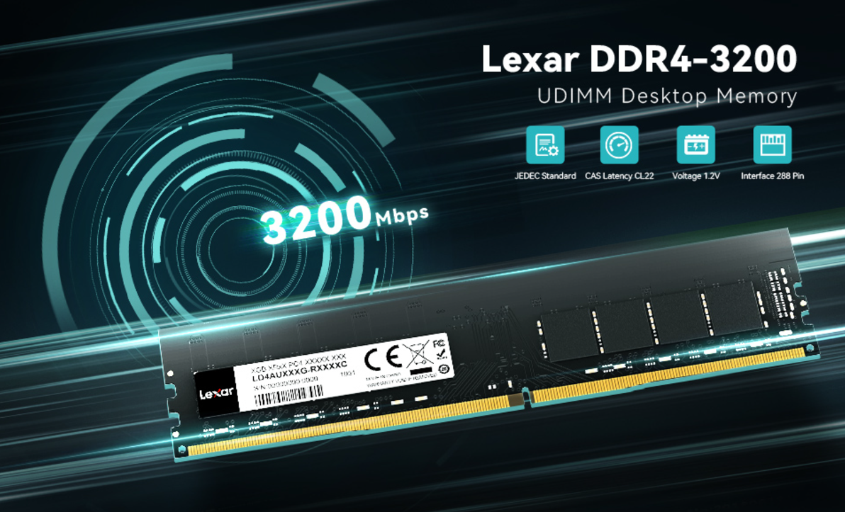 Ram Lexar 16Gb Ddr4 2666 Udimm 10 Ram Lexar 16Gb Ddr4 2666 Udimm