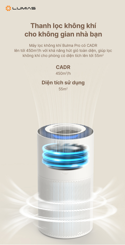 Máy Lọc Không Khí Lumias Bulma Pro - 45W 50M2 14 Máy Lọc Không Khí Lumias Bulma Pro - 45W 50M2