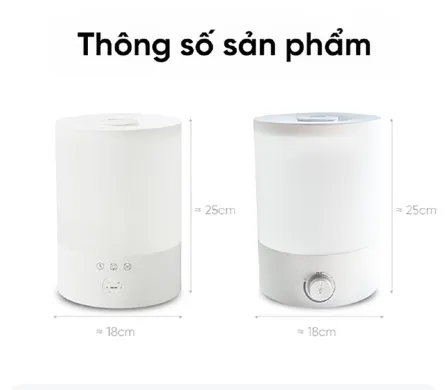 Máy tạo độ ẩm phun sương Lumias HUL – 24W – Dung tích 2,5L, 3 chế độ phun sương | AKIA