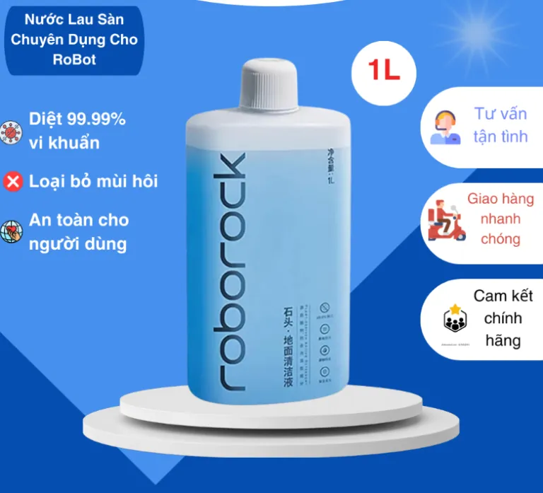 Nước lau sàn Roborock dành cho robot hút bụi 1L – Chính Hãng | AKIA