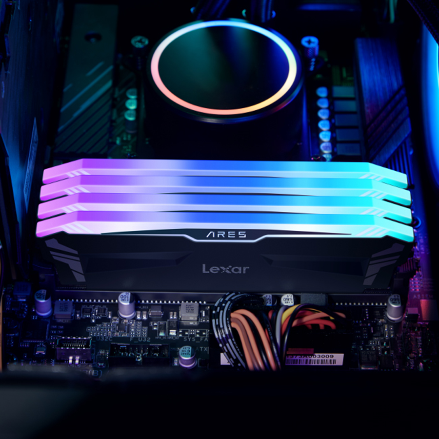 Ram Lexar Ares Rgb Ddr4 16Gb ( 2X8Gb) Bus 3600 - Đen 10 Ram Lexar Ares Rgb Ddr4 16Gb ( 2X8Gb) Bus 3600 - Đen